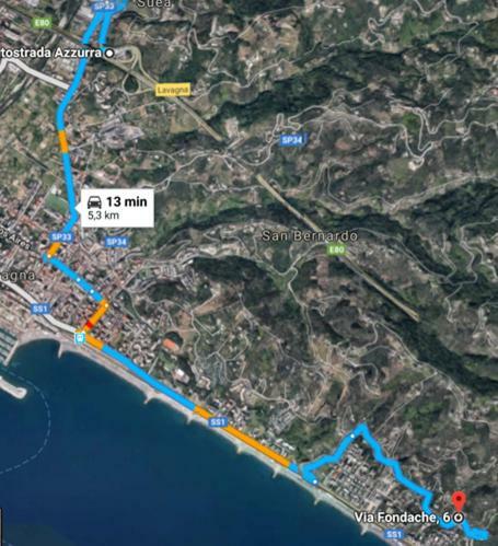Villa Vista Mare Lavagna Buitenkant foto